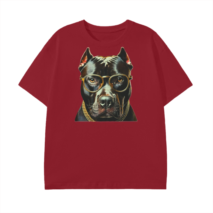 Pitbull. Classic Tee | Wine Red