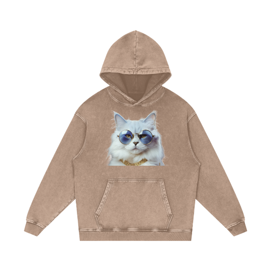 Persian. Acid Wash Oversize Hoodie | Sand