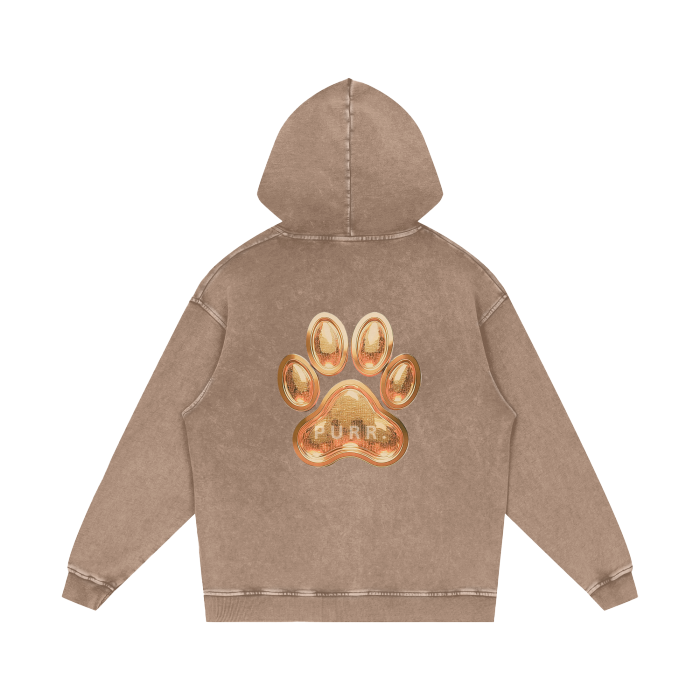 Persian. Acid Wash Oversize Hoodie | Sand